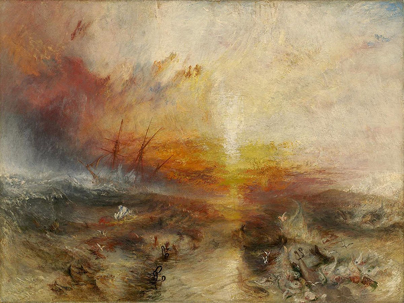 Slave Ship in Detail JMW Turner